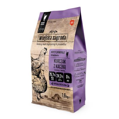 Wiejska Zagroda kurczak z kaczką adult 1,6 kg × 2
