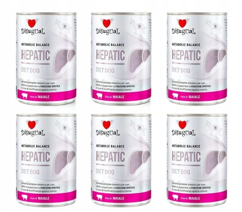 Disugual Hepatic wieprzowina 400 g × 6