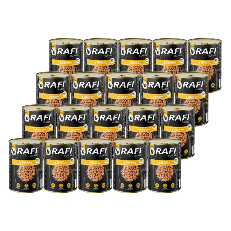 Rafi Classic drób w sosie adult 415 g × 20