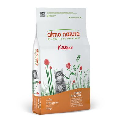 Almo Nature Functional Skin & Coat kurczak z ryżem kitten 12 kg × 2