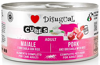 Disugual Cubes wieprzowina, wołowina z ryżem adult 150 g