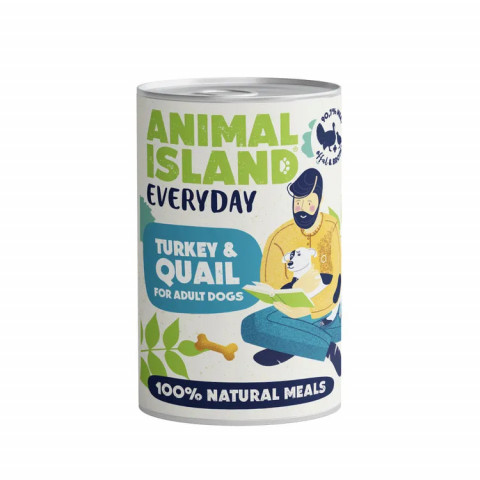 Animal Island Everyday indyk, przepiórka adult 400 g