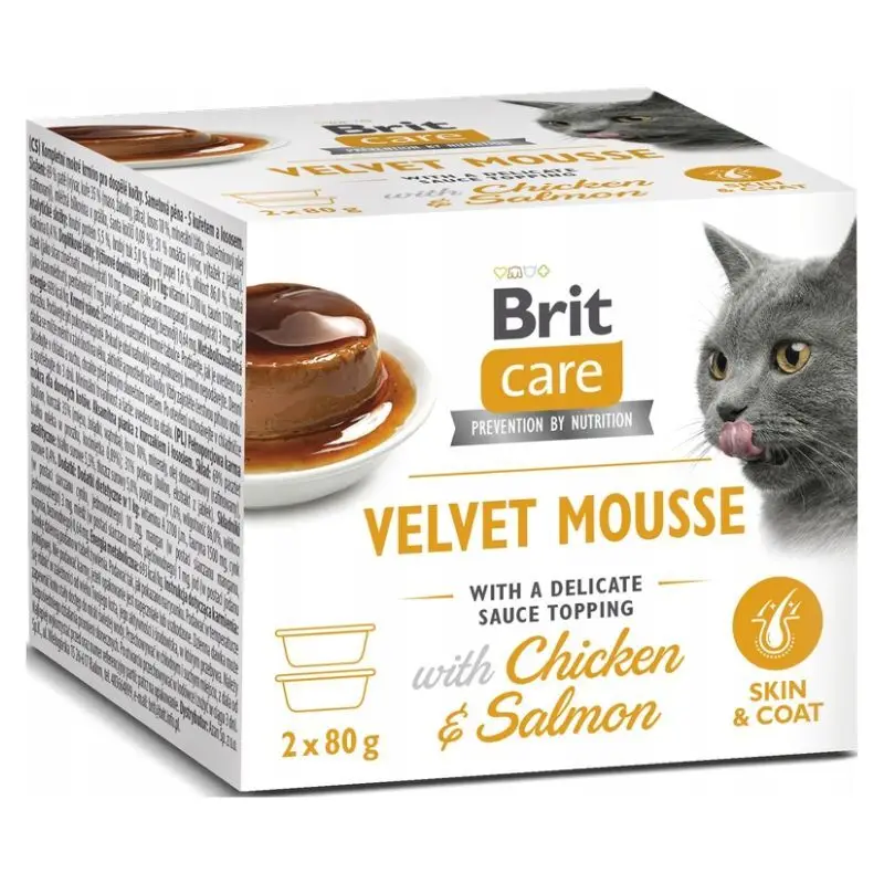Brit Care kurczak, łosoś pasztet adult 80 g × 2