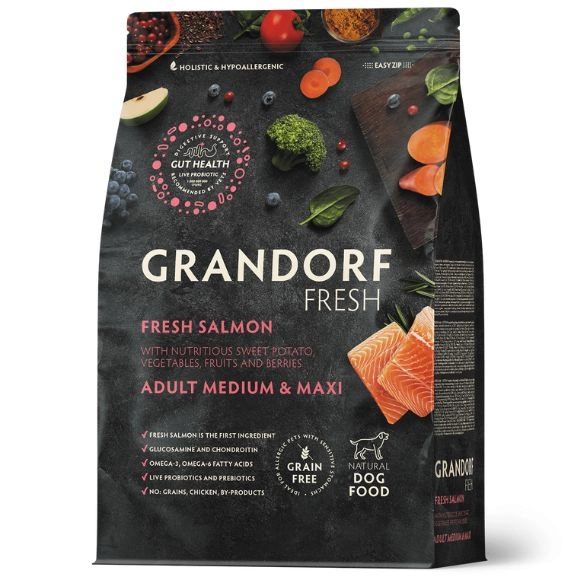 Grandorf Fresh łosoś adult średnie i duże rasy 10 kg
