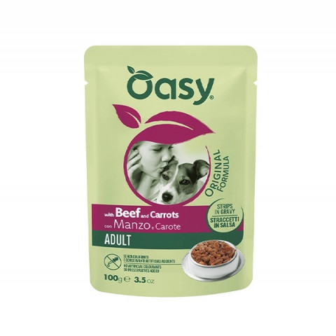 Oasy Strips In Gravy wołowina adult 100 g