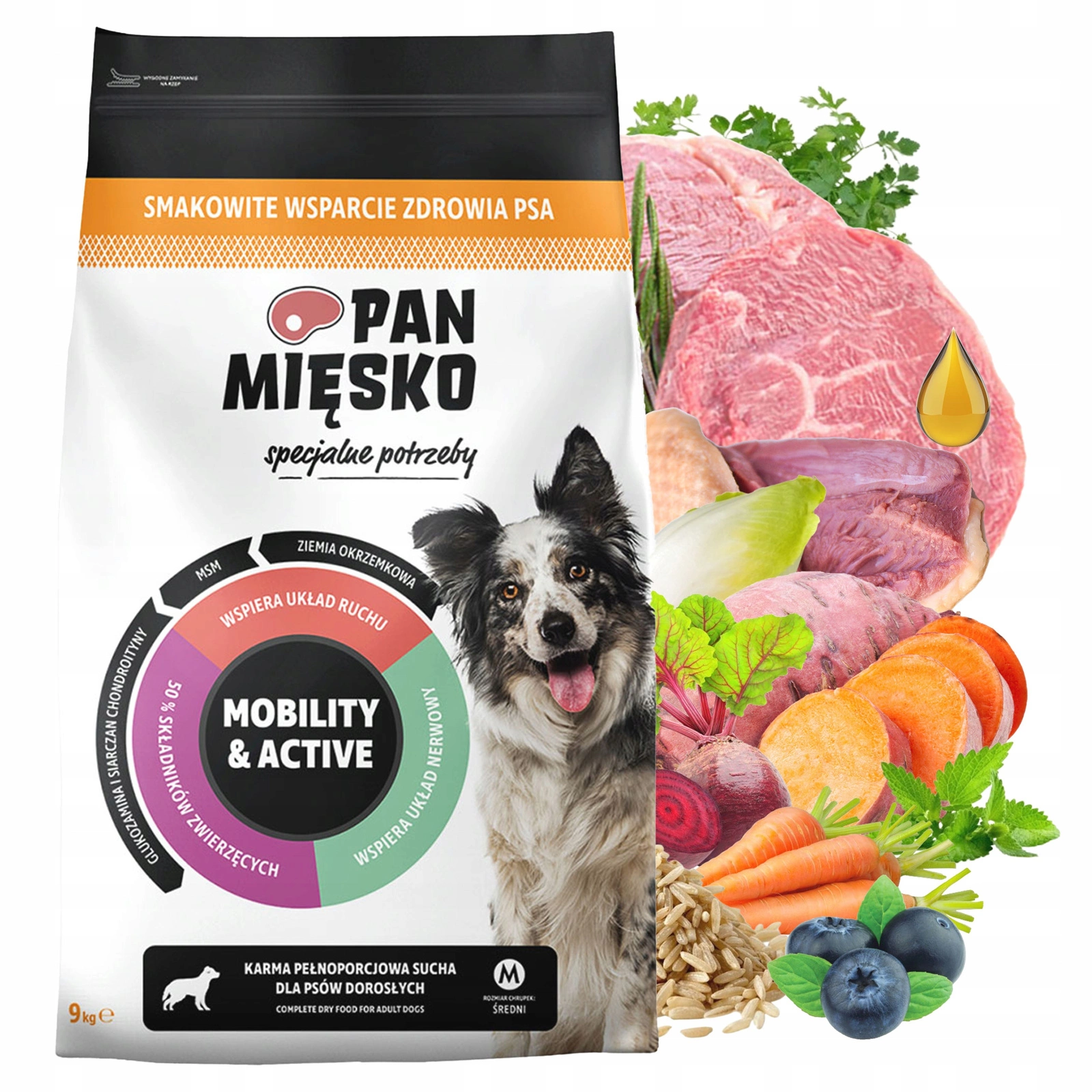 Pan Mięsko Specjalne Potrzeby adult średnie rasy 3 kg