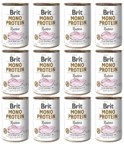 Brit Christmas Mono Protein królik adult 400 g × 12