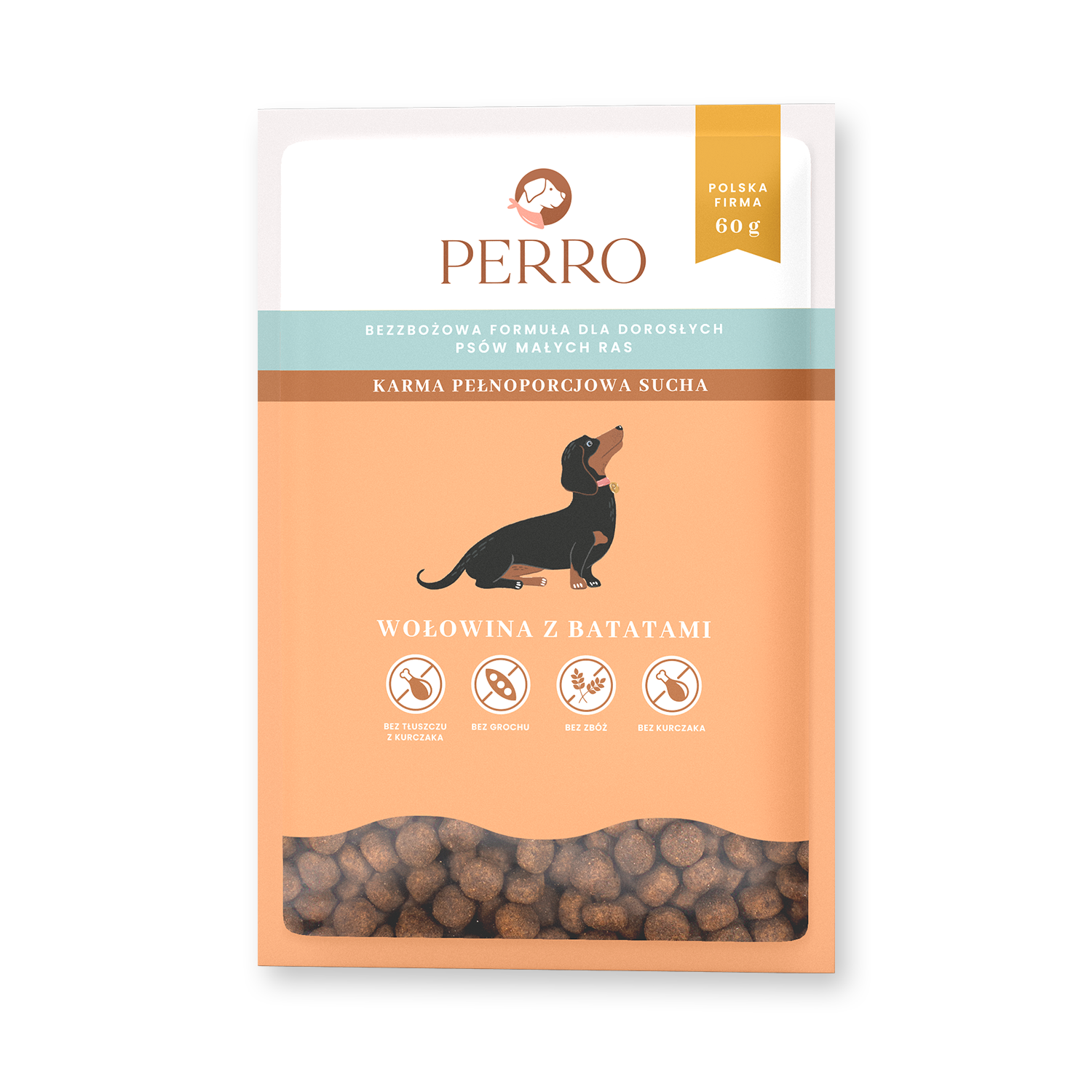Perro wołowina adult małe rasy 60 g