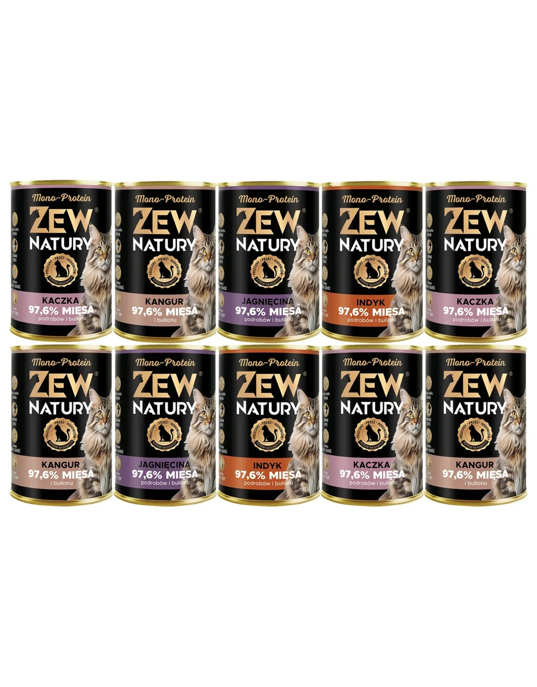 Zew Natury Mono-Protein mix smaków 400 g × 10