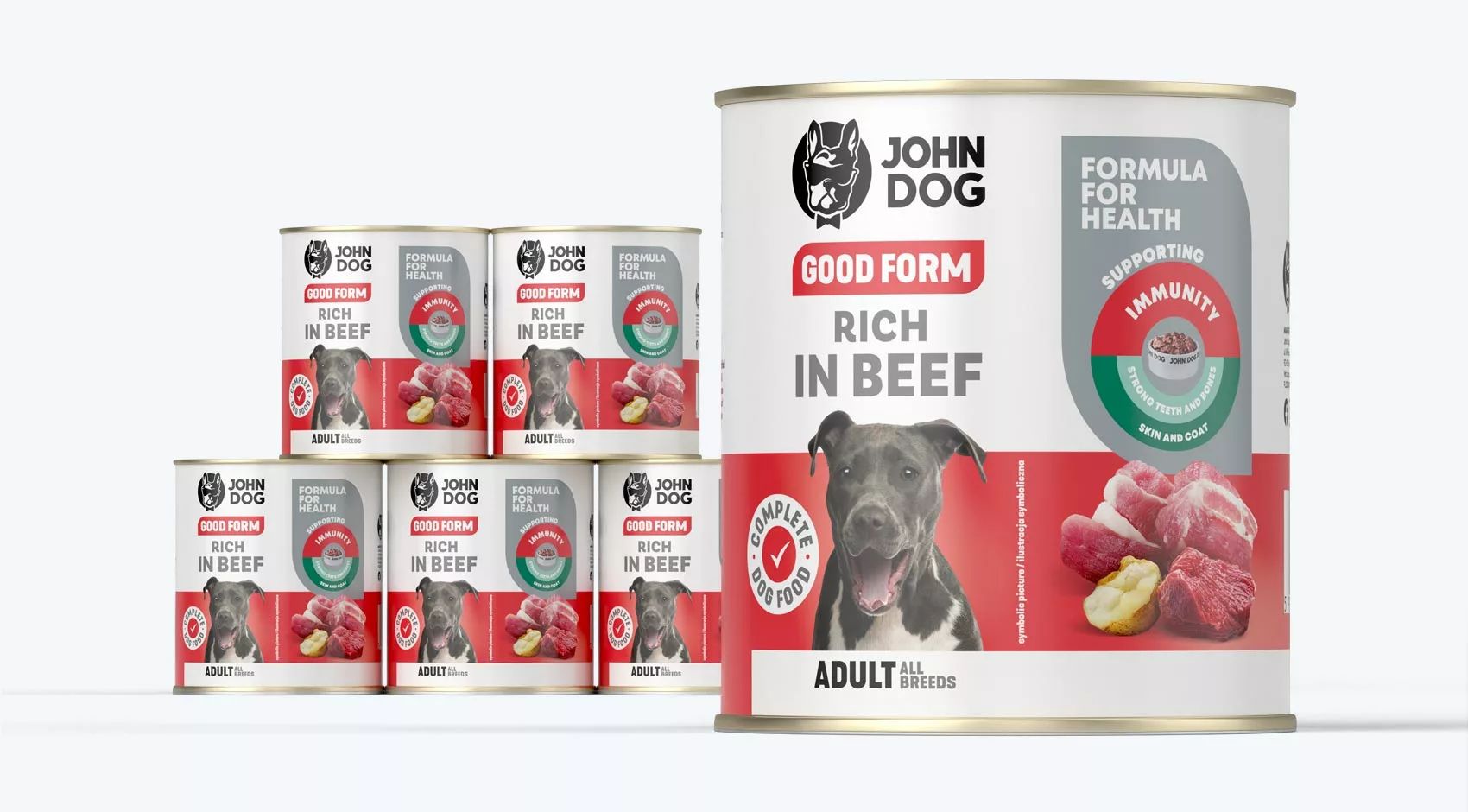 John Dog Good Form wołowina adult 800 g