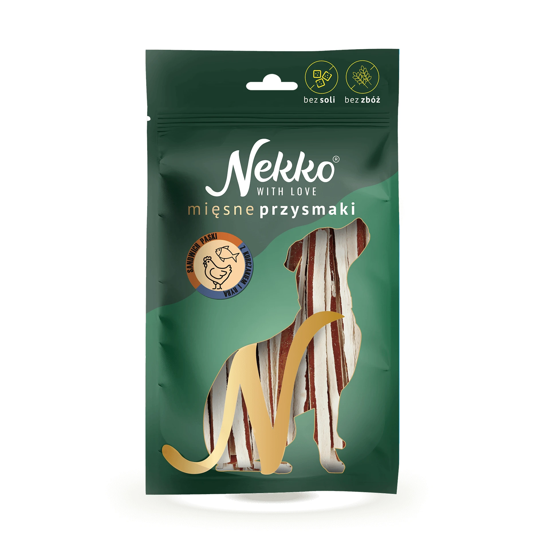 Nekko Sandwich kurczak, ryba adult 80 g
