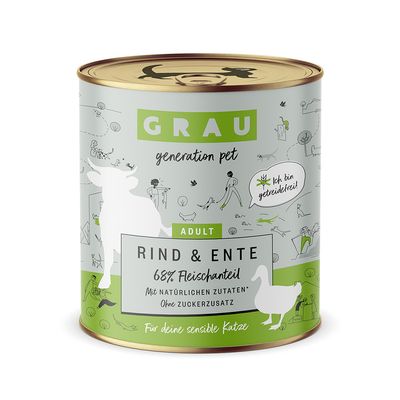 GRAU wołowina, kaczka adult 800 g × 12