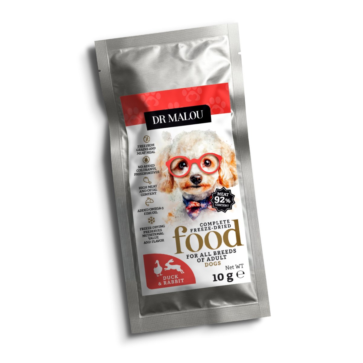 Dr Malou kaczka, królik adult 10 g