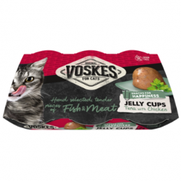 Voskes Jelly Cups kurczak, tuńczyk w galaretce 25 g × 6
