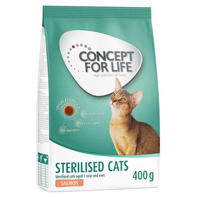 Concept for Life Sterilised Cats łosoś adult 400 g