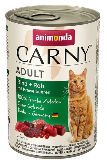 Animonda Carny wołowina, sarna adult 400 g