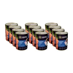 Savory królik, kurczak puppy 400 g × 12