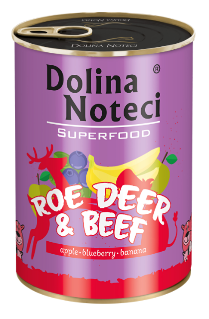 Dolina Noteci Premium Superfood sarna, wołowina adult 400 g
