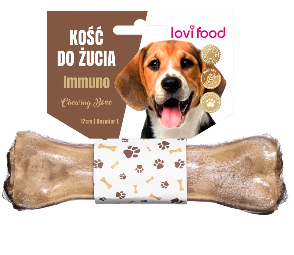 Lovi Food Immuno kość do żucia bażant, wołowina L 17 cm
