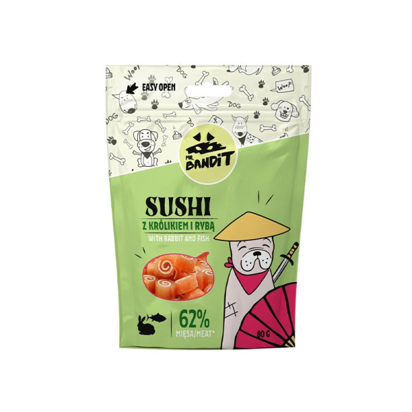 Mr. Bandit Sushi królik, ryba 80 g