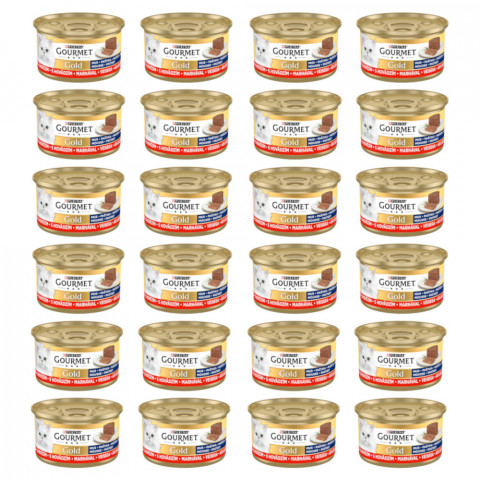Purina Gourmet Gold wołowina pasztet adult 85 g × 24