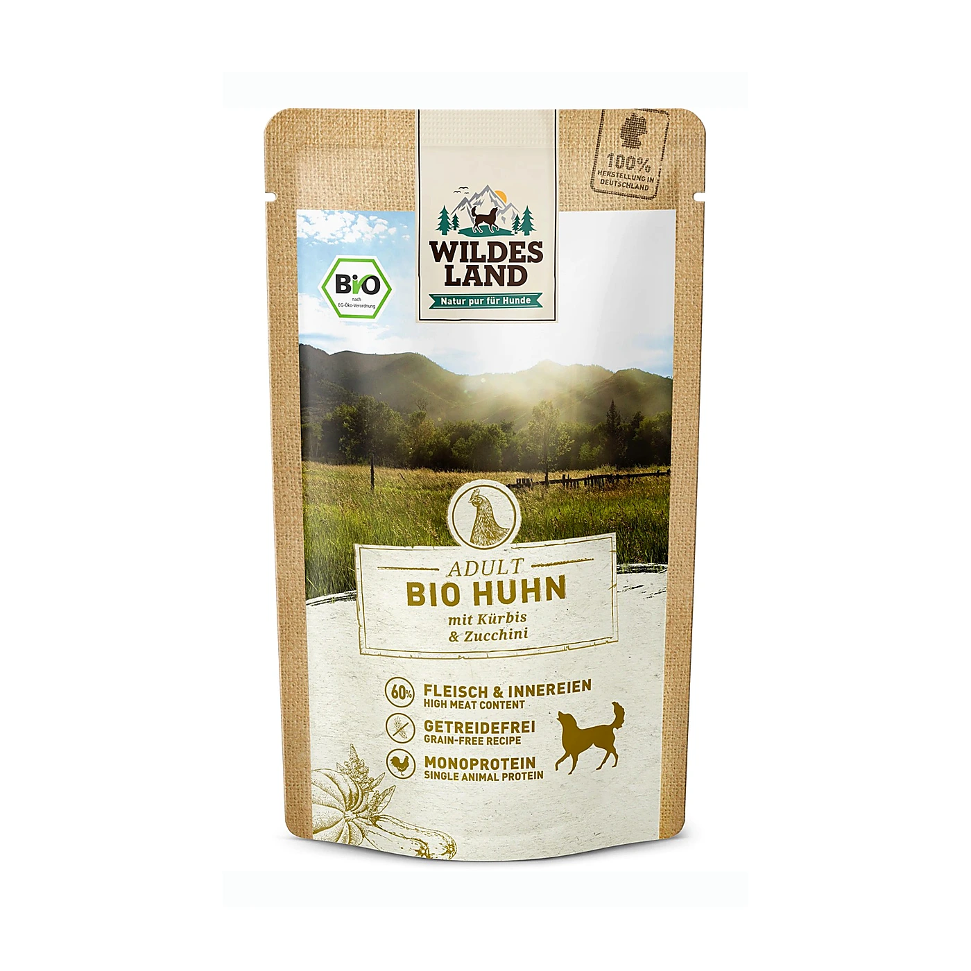 Wildes Land Bio kurczak adult 125 g