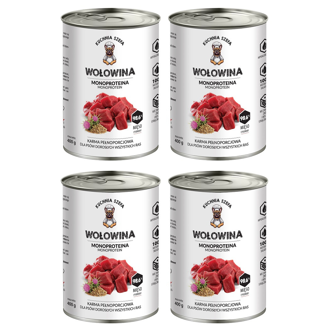 Kuchnia Szefa wołowina 400 g × 4