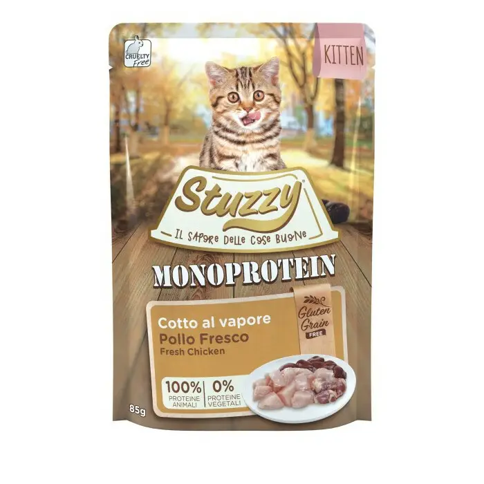 Stuzzy Monoprotein kurczak w bulionie kitten 85 g