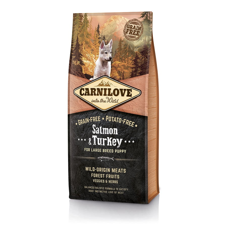 Carnilove indyk, łosoś puppy duże rasy 12 kg