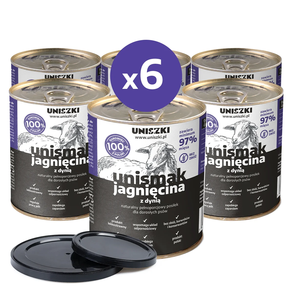 Uniszki jagnięcina 800 g × 6