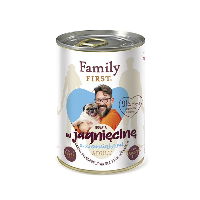 Family First jagnięcina z ziemniakiem adult 400 g