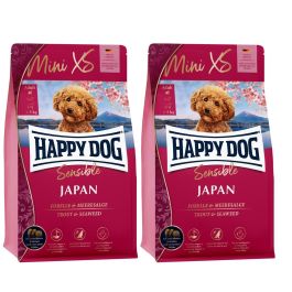 Happy Dog Sensible kurczak, małże, pstrąg adult małe rasy 1,3 kg × 2