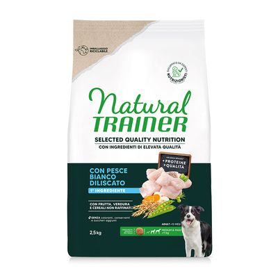 Trainer Selected Quality Nutrition biała ryba adult średnie rasy, duże rasy 2,5 kg