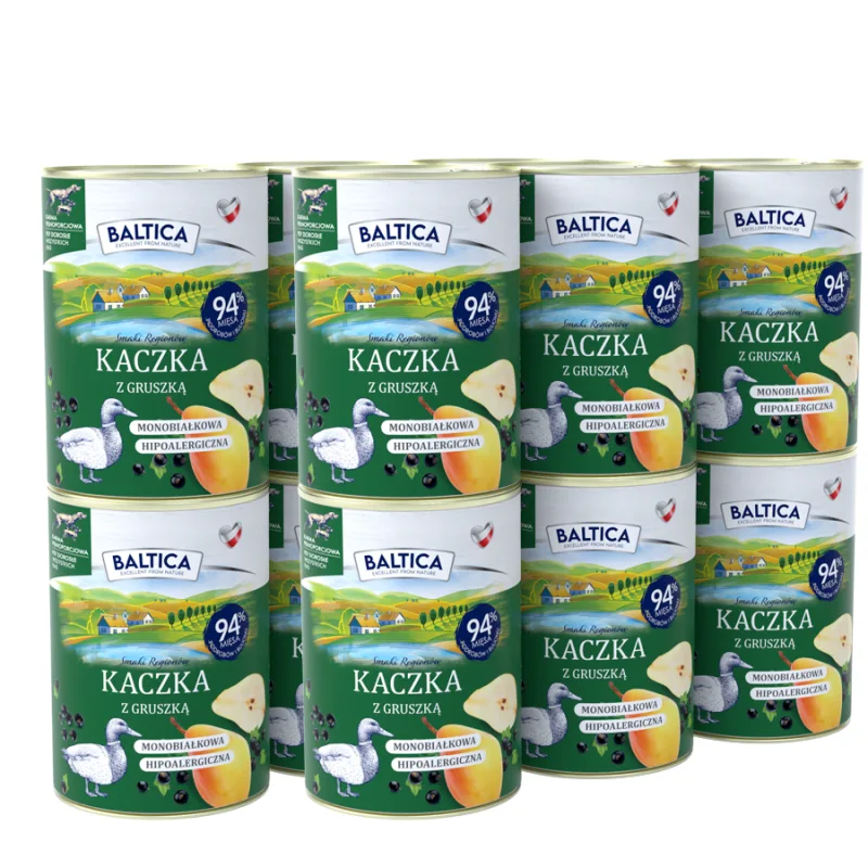 Baltica kaczka z gruszką adult 400 g × 12
