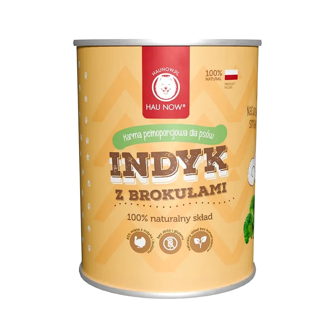 Hau Now indyk z brokułami adult 400 g