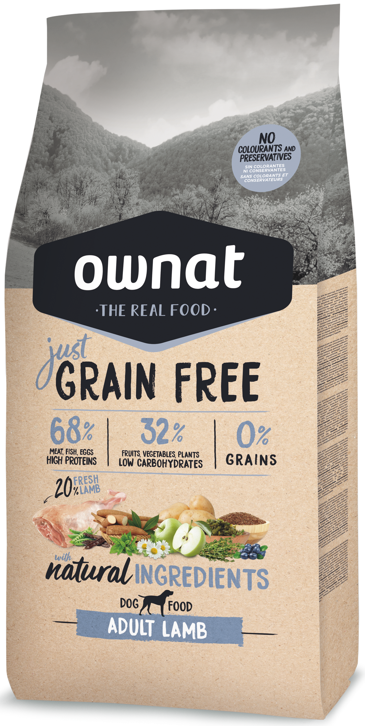 Ownat Just Grain Free jagnięcina adult 14 kg