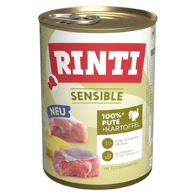 Rinti Sensible indyk adult 400 g × 6