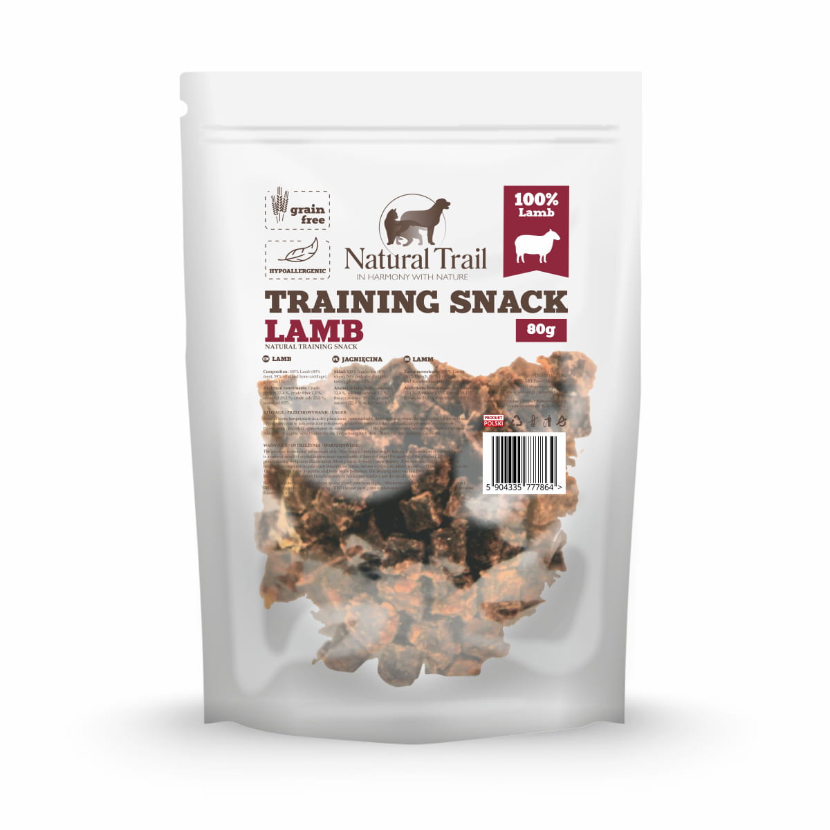 Natural Trail Training Snack jagnięcina 80 g