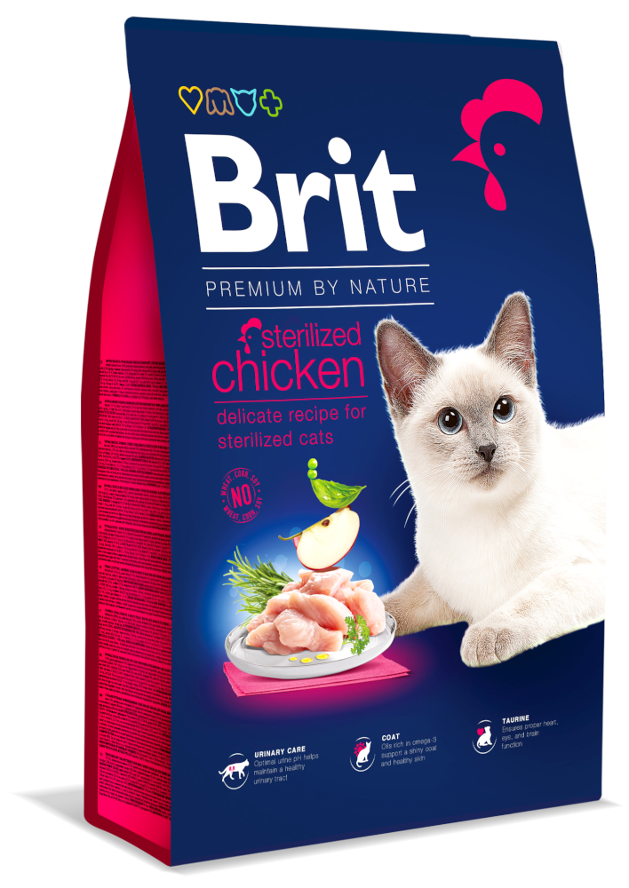 Brit Premium by Nature Sterilised kurczak adult 8 kg
