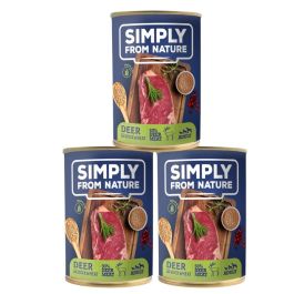 Simply From Nature jeleń 400 g × 3