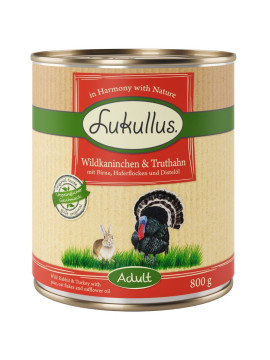 Lukullus Natural indyk, królik 800 g