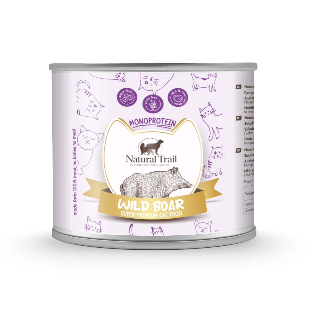 Natural Trail dziczyzna pasztet 185 g