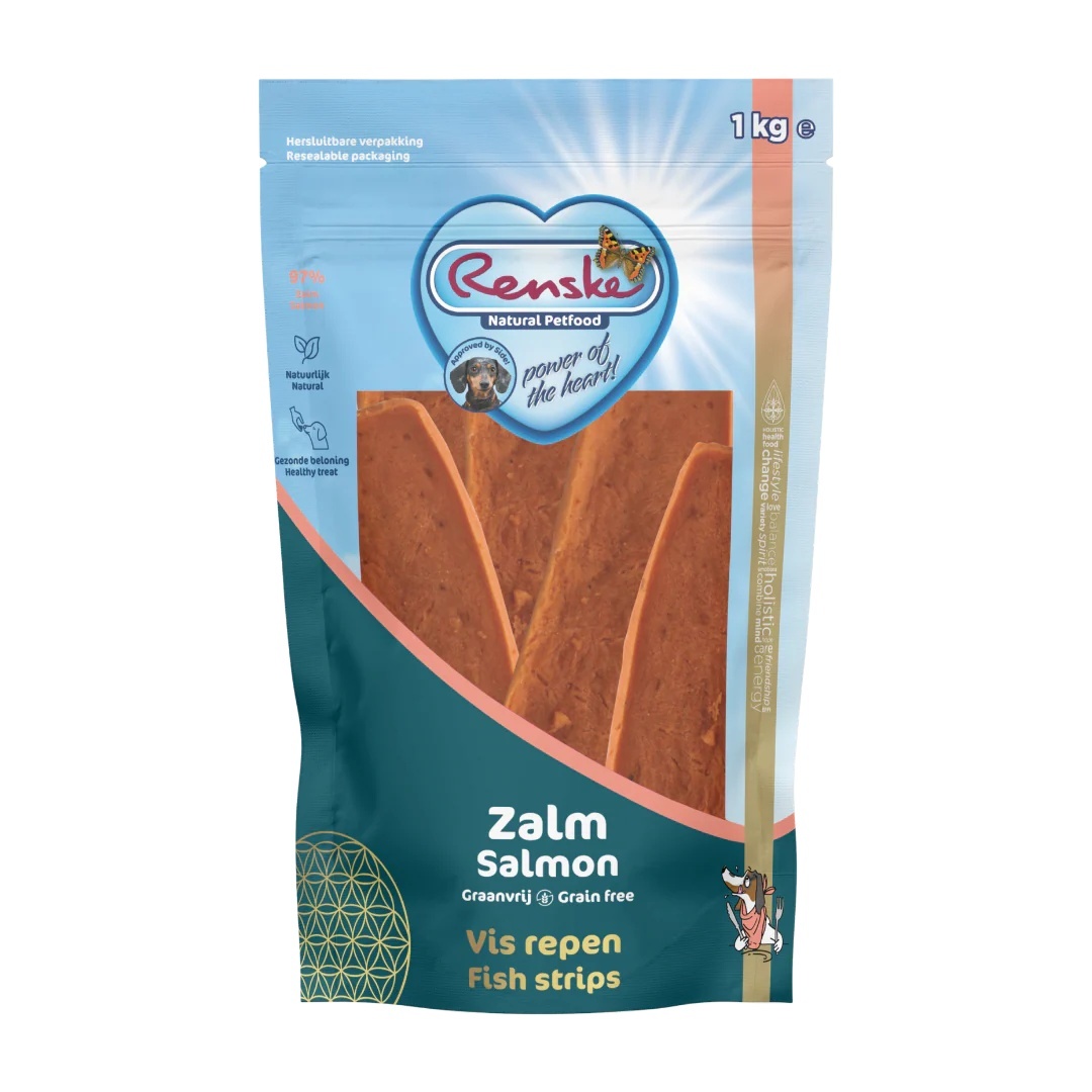 Renske healthy meat strips łosoś 1 kg