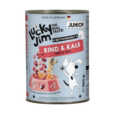 Lucky Jim Classic cielęcina, wołowina junior 400 g × 24