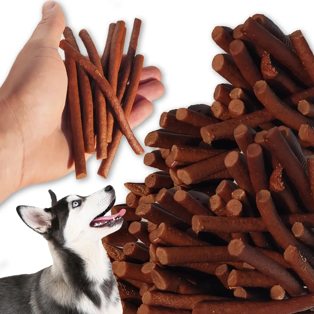ZooPoint Snacks jagnięcina kabanosy paluszki 500 g