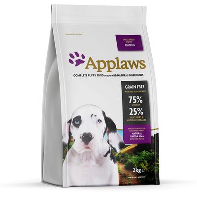 Applaws kurczak puppy duże rasy 2 kg × 2