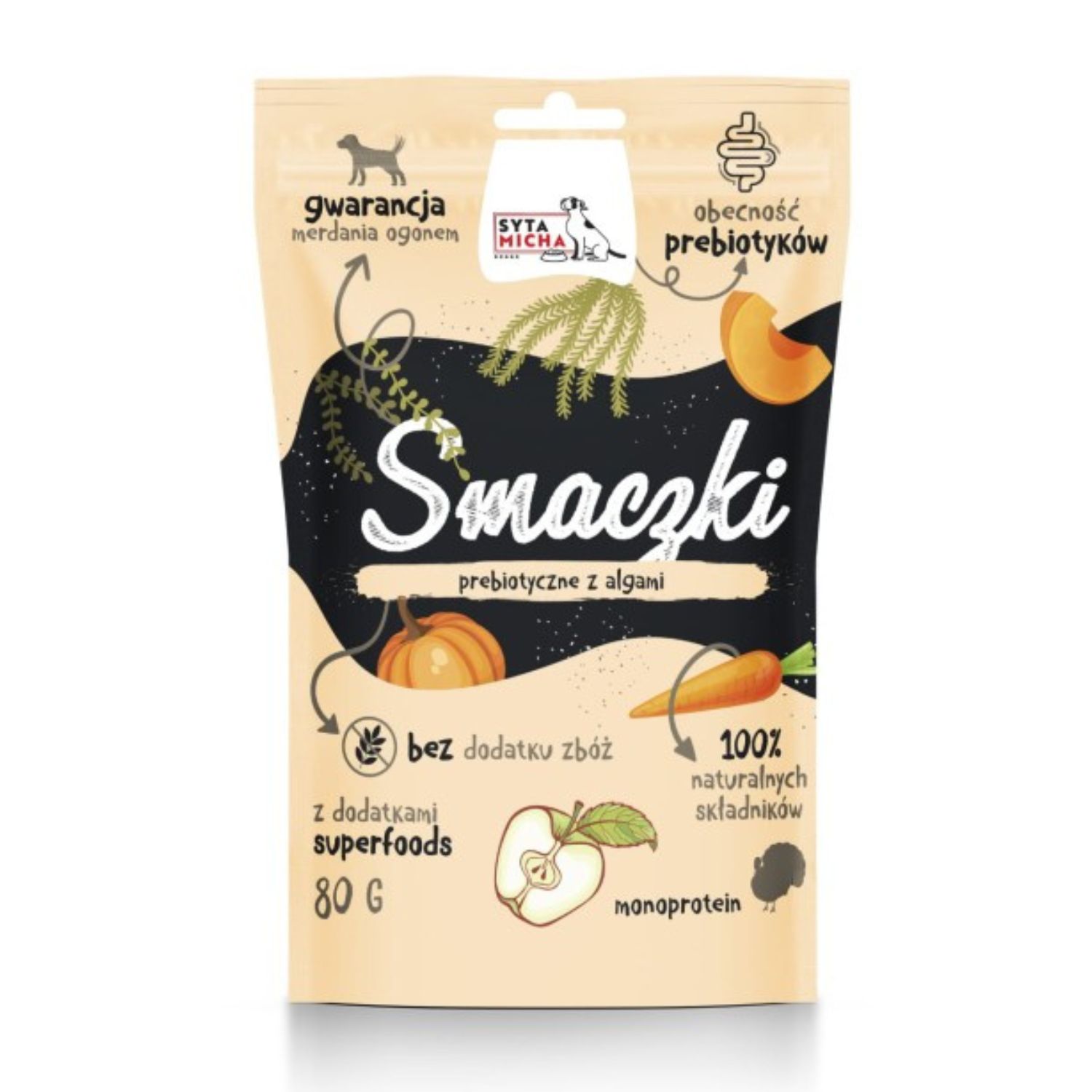 Syta Micha Smaczki Prebiotyczne GI²D Complex indyk 80 g