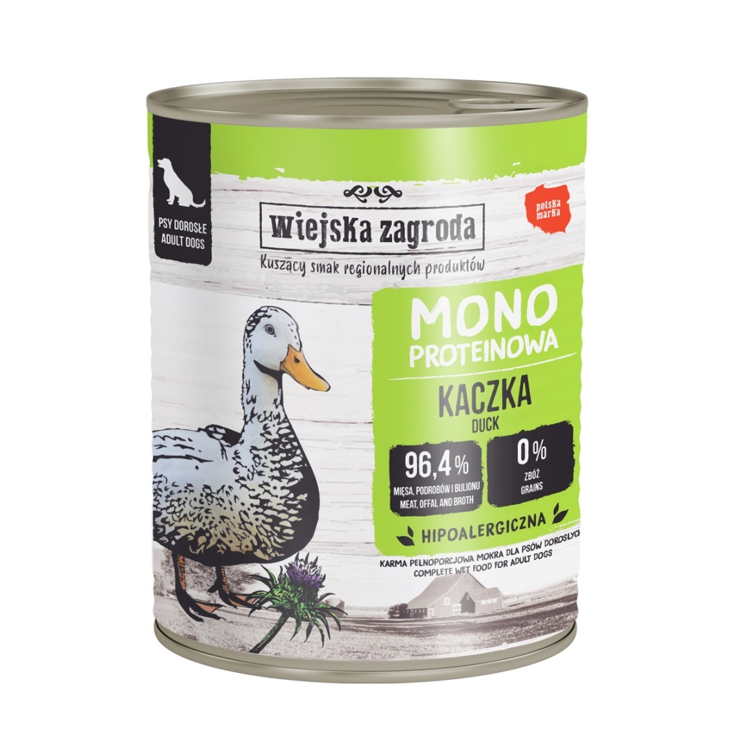 Wiejska Zagroda Monobiałkowa kaczka adult 800 g