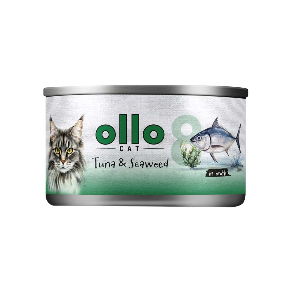Ollo Cat tuńczyk z wodorostami w bulionie 70 g