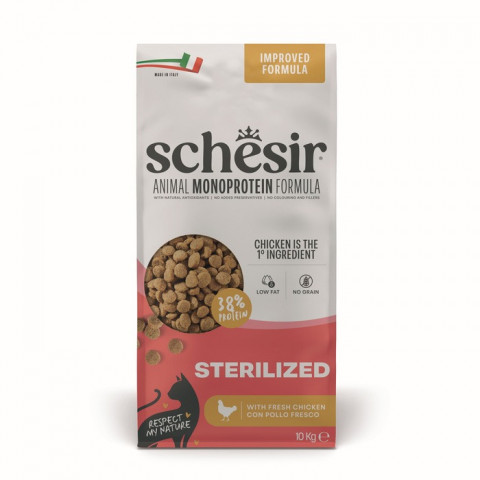 Schesir Animal Monoprotein Formula Sterilised kurczak adult 10 kg